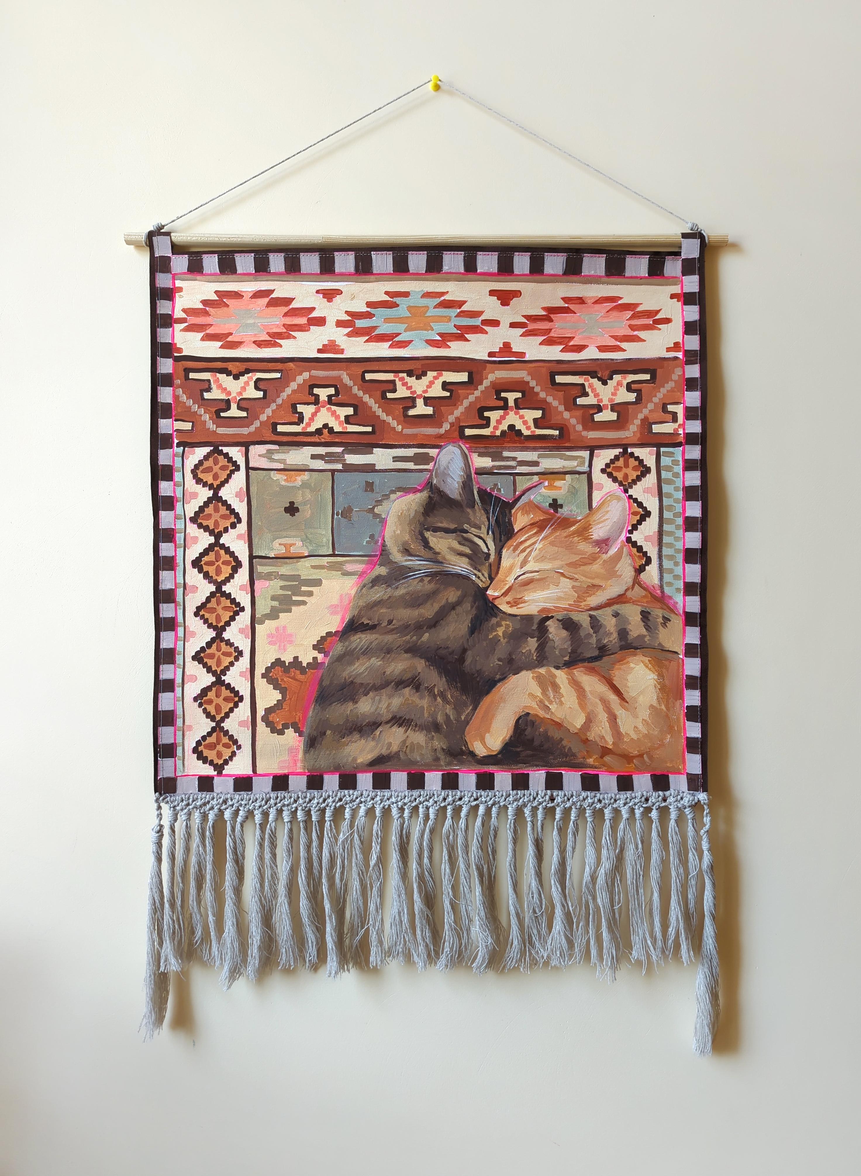 Mimos, serie Dulce Hogar - Painting de Olha Vlasova