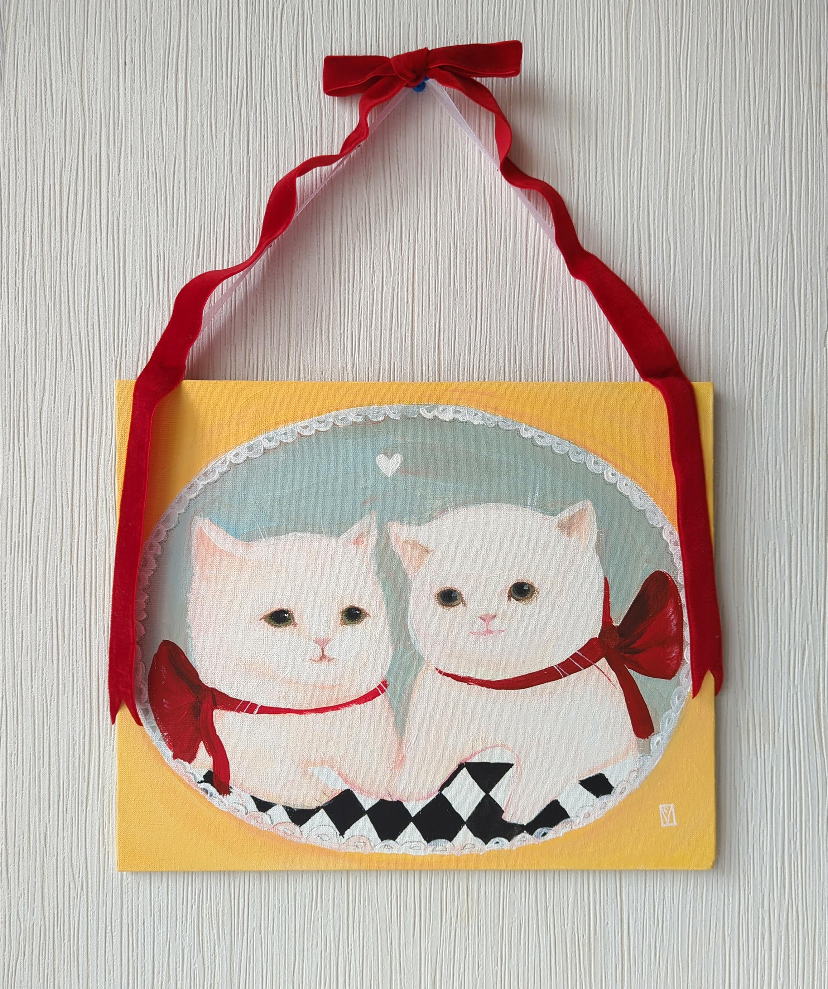 Bebés bonitos - Painting Contemporáneo de Olha Vlasova