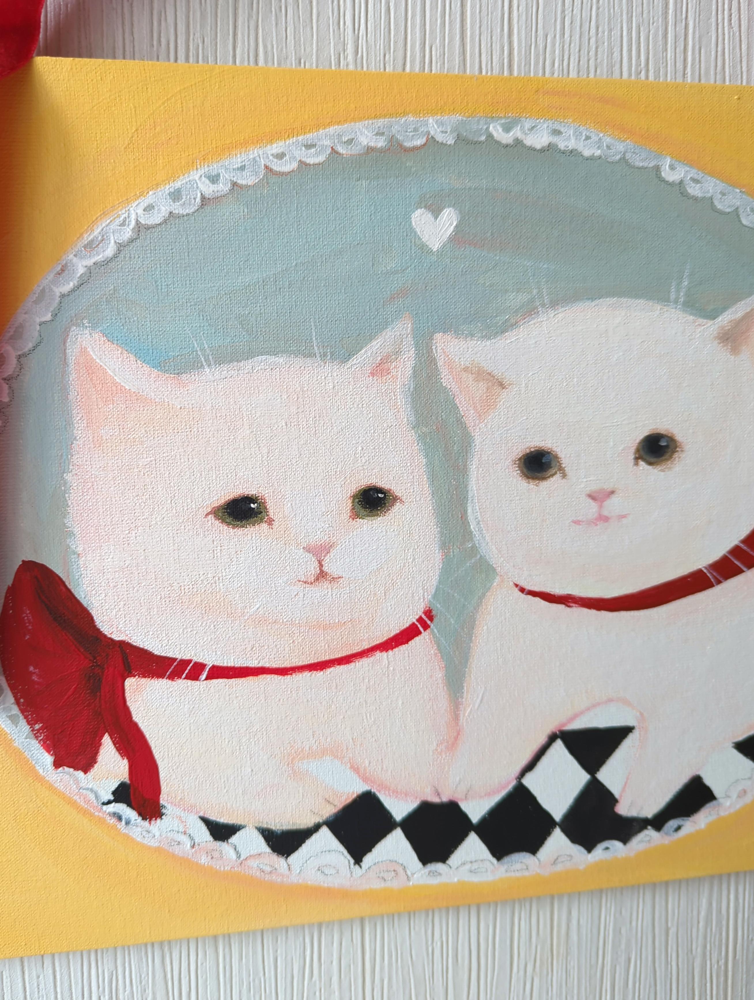 Bebés bonitos - Animal Painting Gris de Olha Vlasova