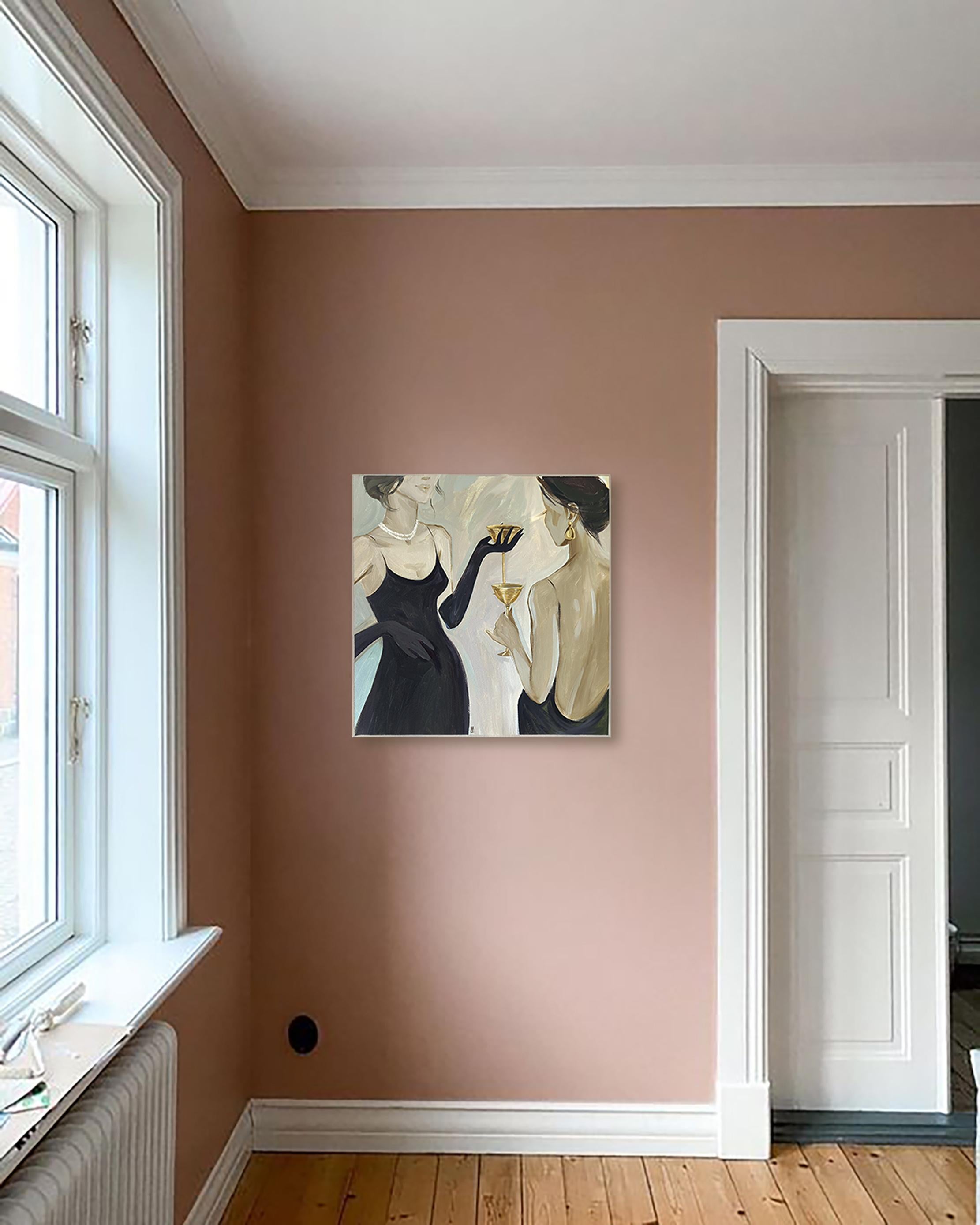 Cena con la mejor amiga, serie Romantización - Painting de Olha Vlasova