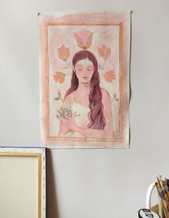 Girl with bouquet, Spring serie