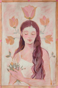 Ragazza con bouquet, serie Primavera