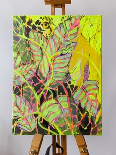 "Hunter", pittura al neon di Olha Vlasova