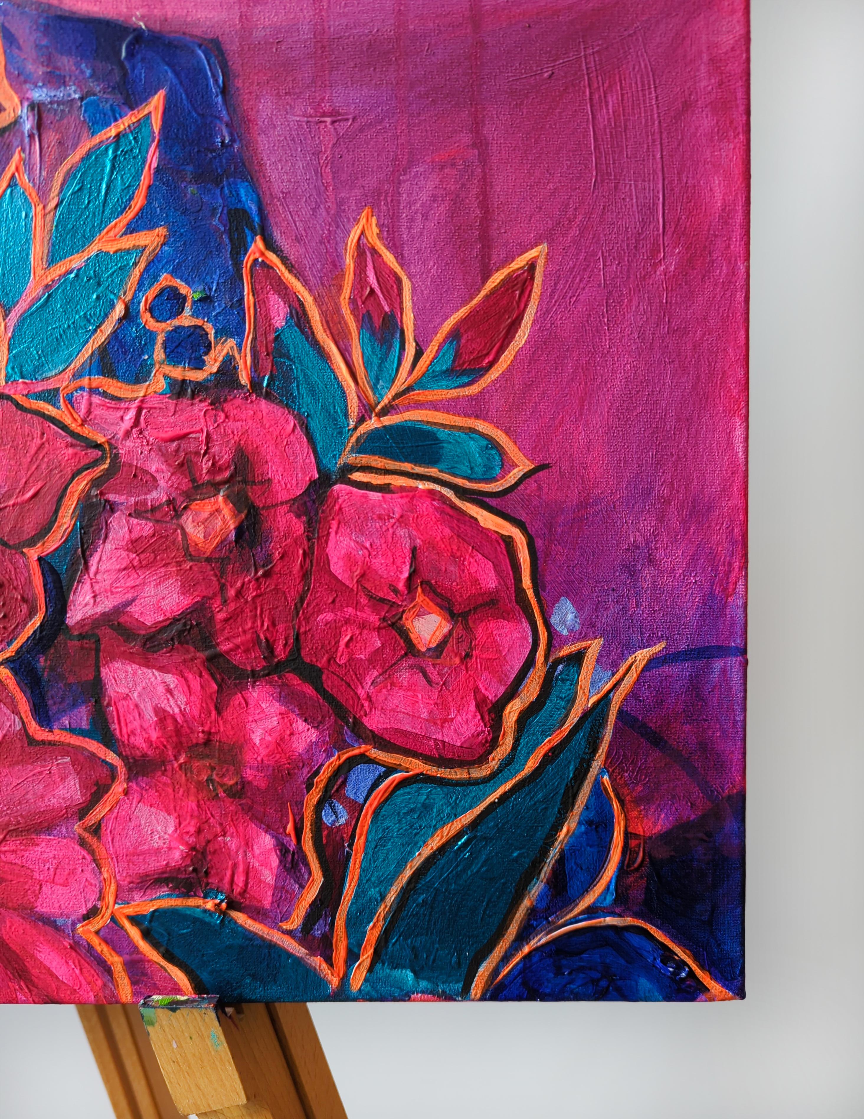 „Joyful calm“ Neongemälde von Olha Vlasova im Angebot 8