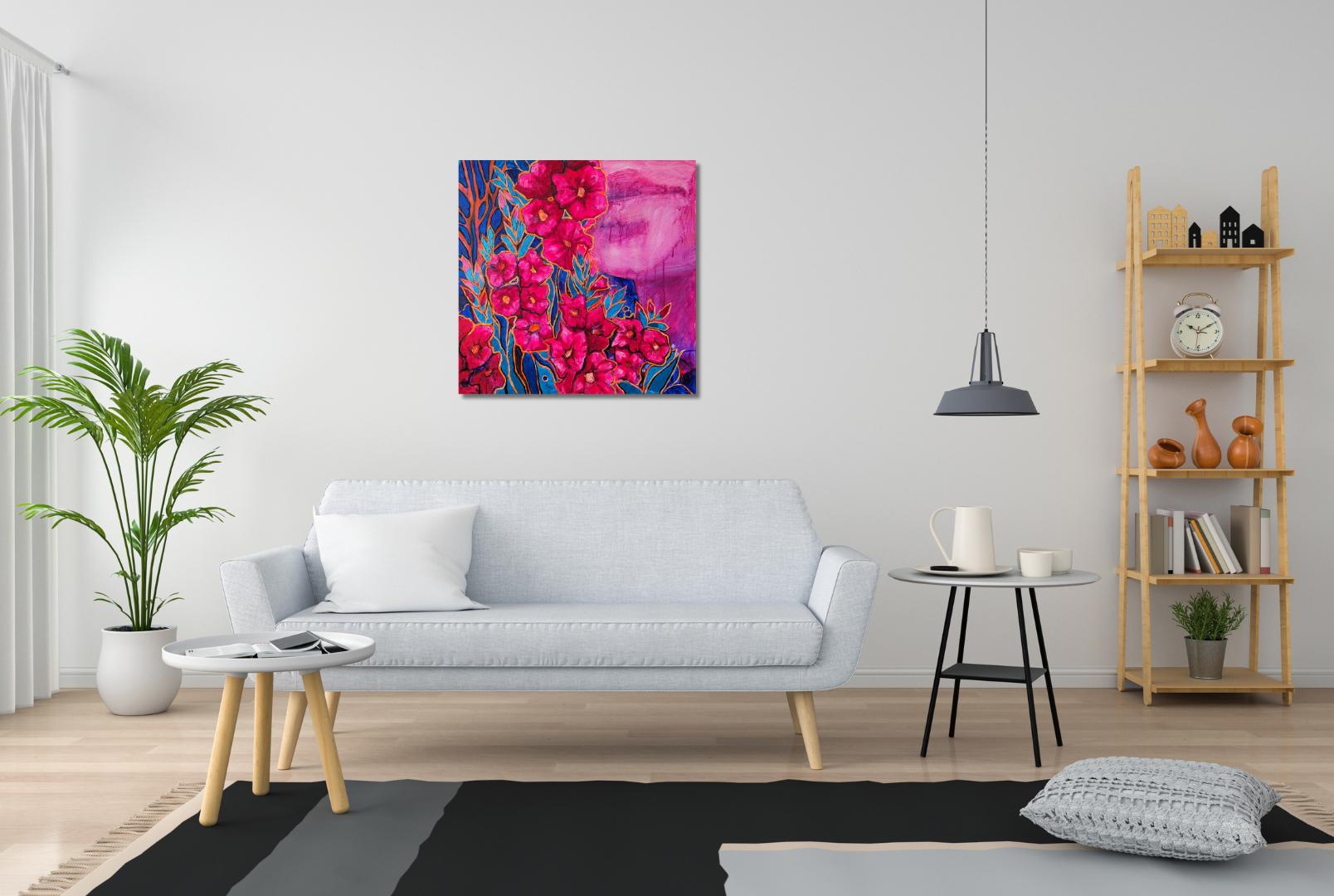 „Joyful calm“ Neongemälde von Olha Vlasova im Angebot 14