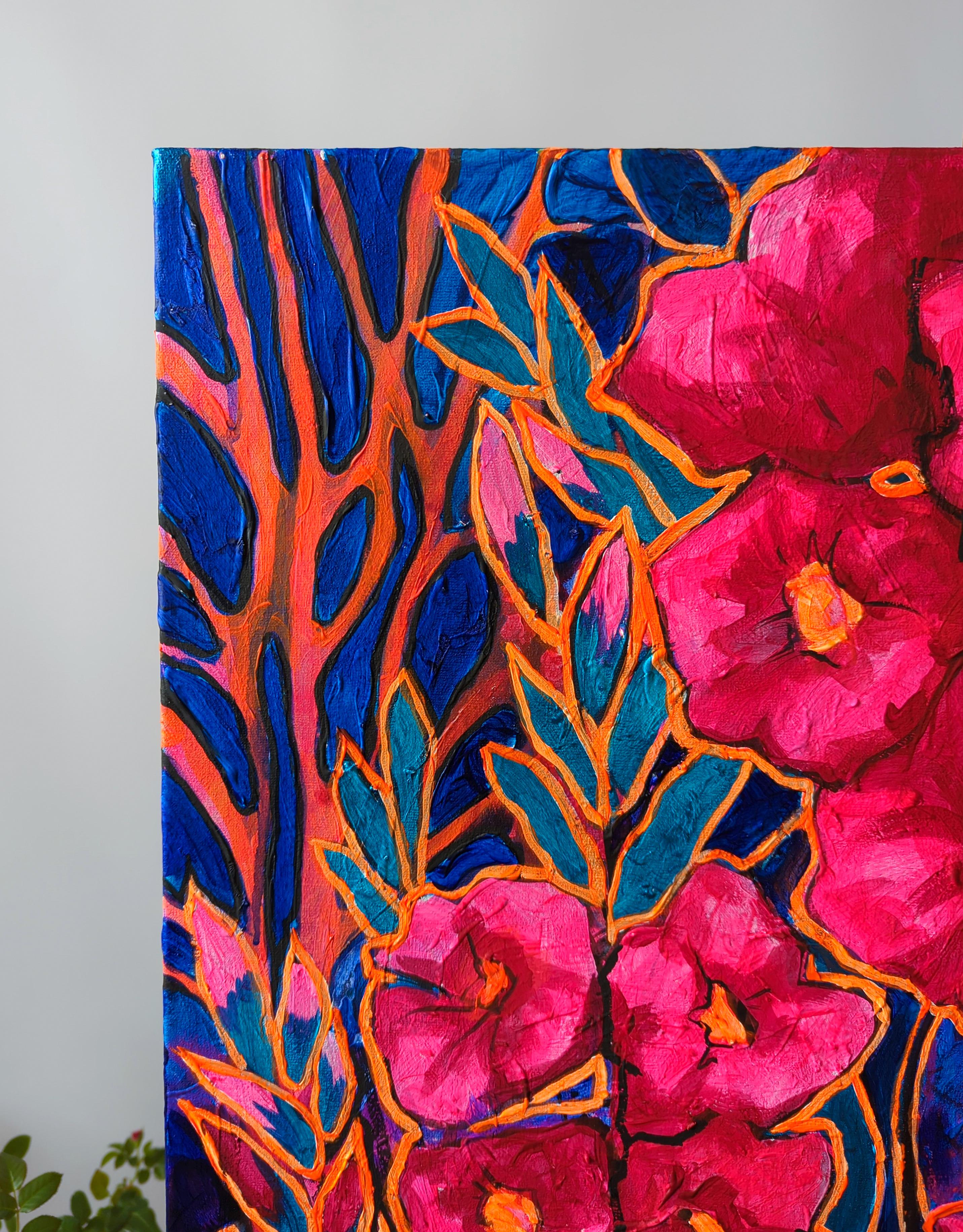 „Joyful calm“ Neongemälde von Olha Vlasova im Angebot 3