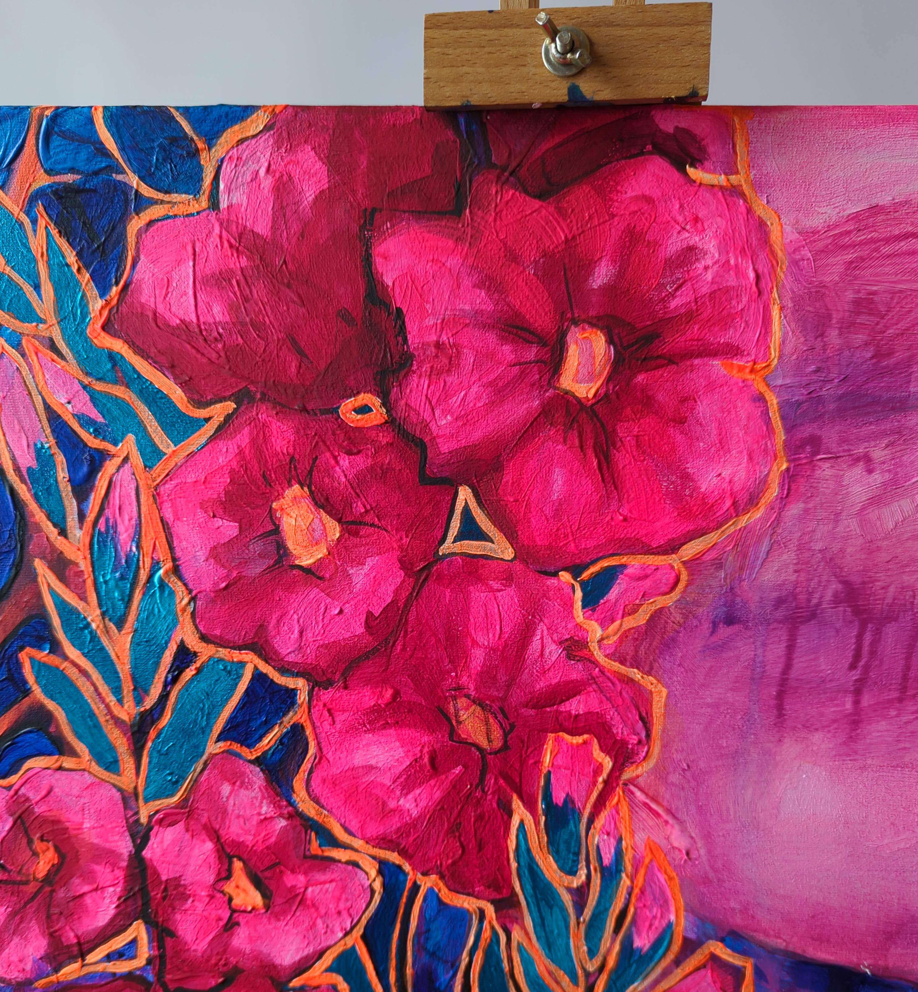 „Joyful calm“ Neongemälde von Olha Vlasova im Angebot 4