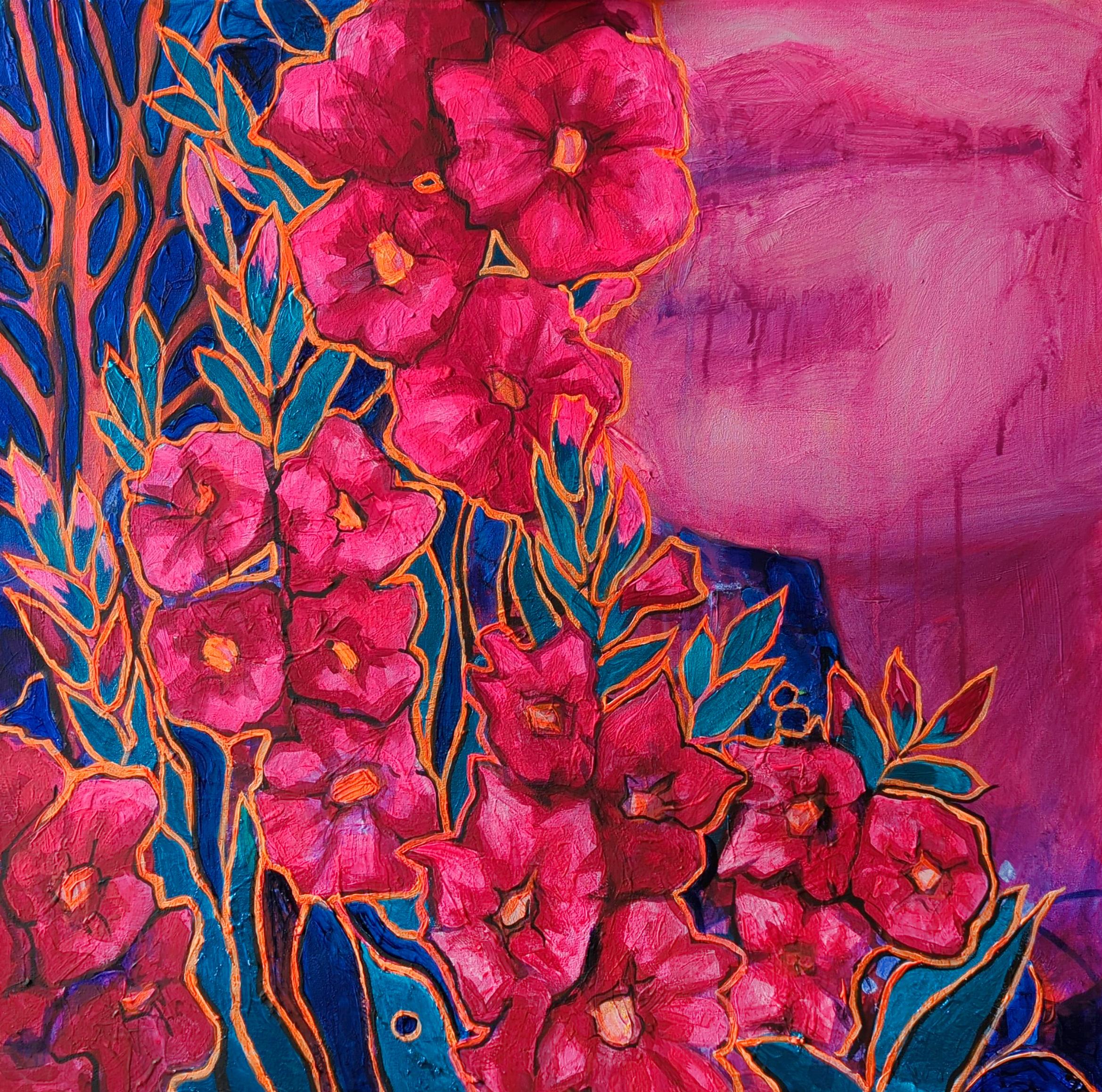 ITEM DETAILS

The edges are painted
Some parts of the picture glow under blue light

ABOUT THE ARTWORK

“Joyful Calm" is a painting dedicated to the inner harmony that can be
found in everyday life. The gladiolus flowers symbolize the optimism
and