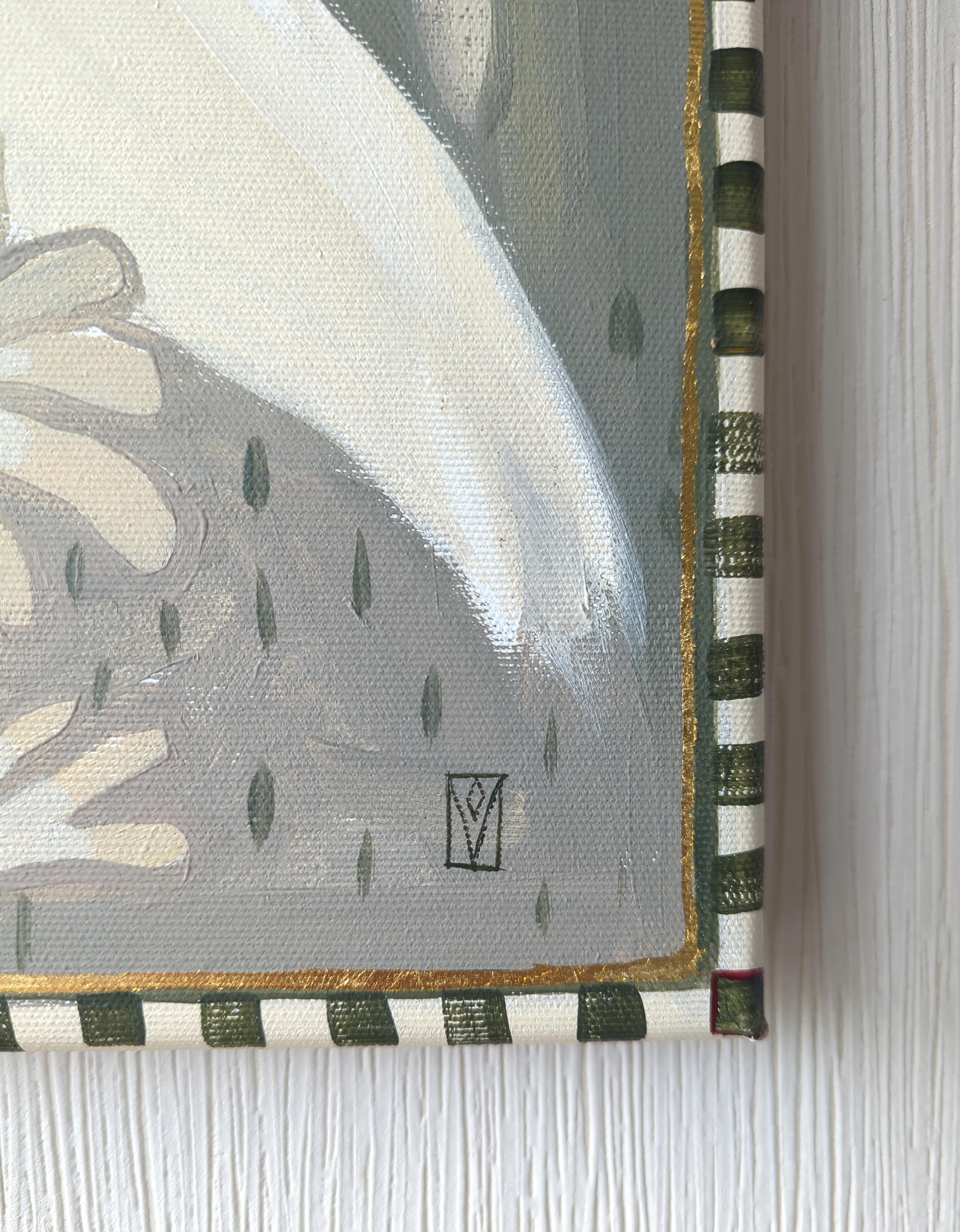 Inspirée de l'art populaire naïf ukrainien, cette pièce reprend le motif traditionnel des colombes, symbole d'amour et d'harmonie, souvent utilisé pour décorer les maisons et représenter des couples unis par une affection profonde et sincère.

SÉRIE