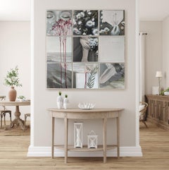 Love Is Worth Everything, Floral Painting in Pastel Shades, New
