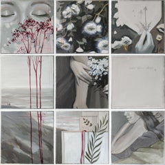 Love Is Worth Everything, Floral Painting in Pastel Shades, New