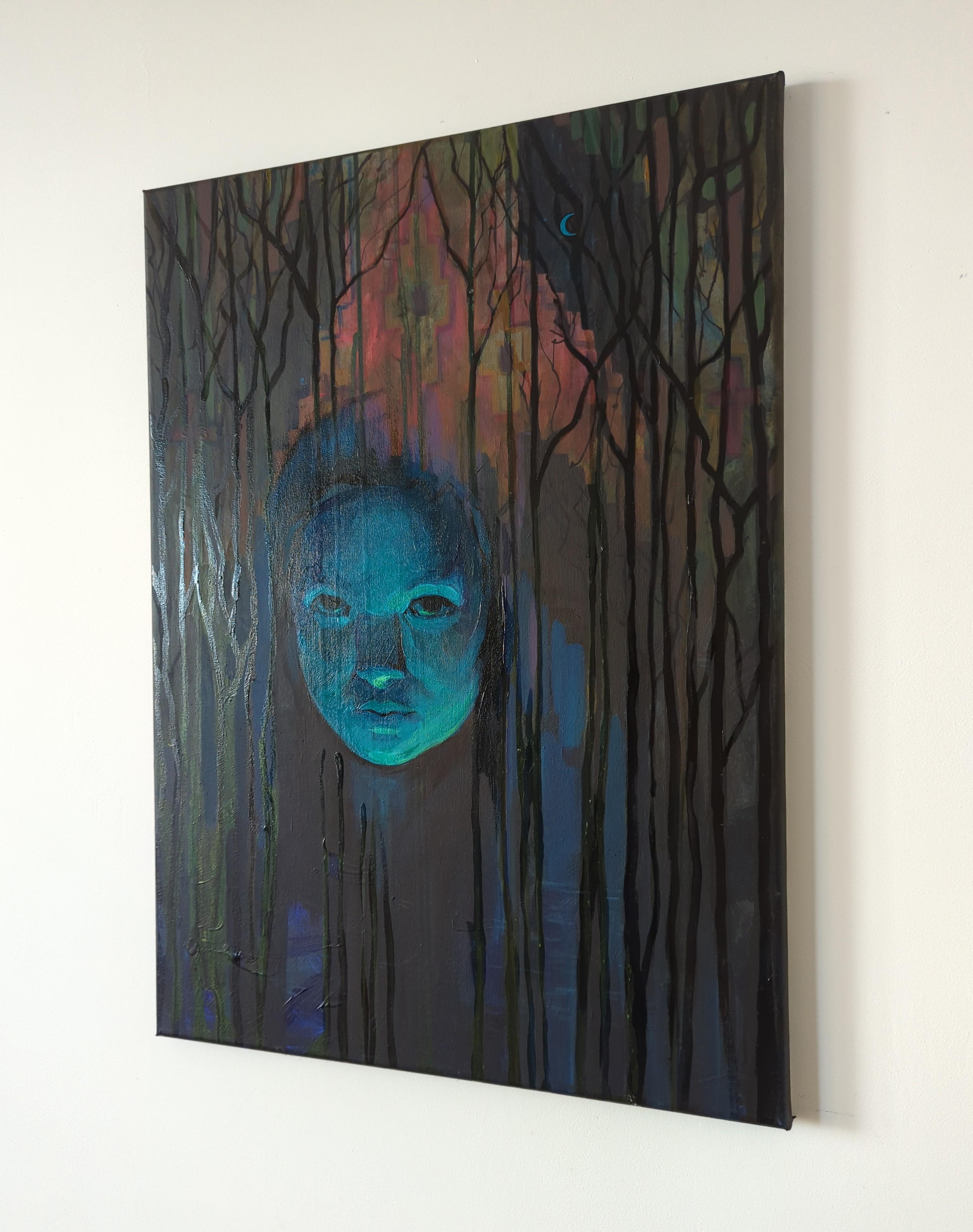 „Mavka“ der Geist der zerbrochenen Liebe (Zeitgenössisch), Painting, von Olha Vlasova