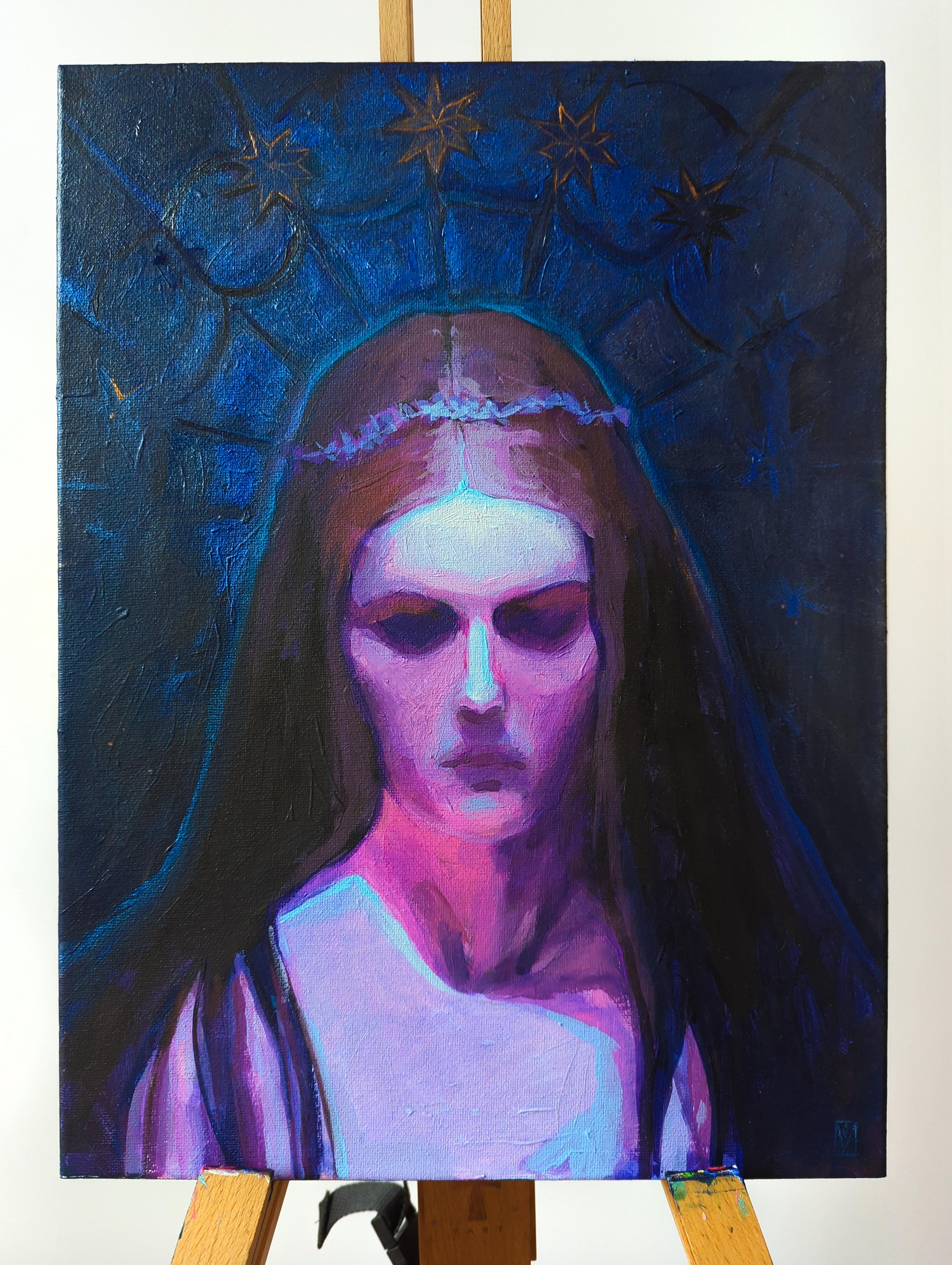 Petrified, Melancholy serie - Painting by Olha Vlasova