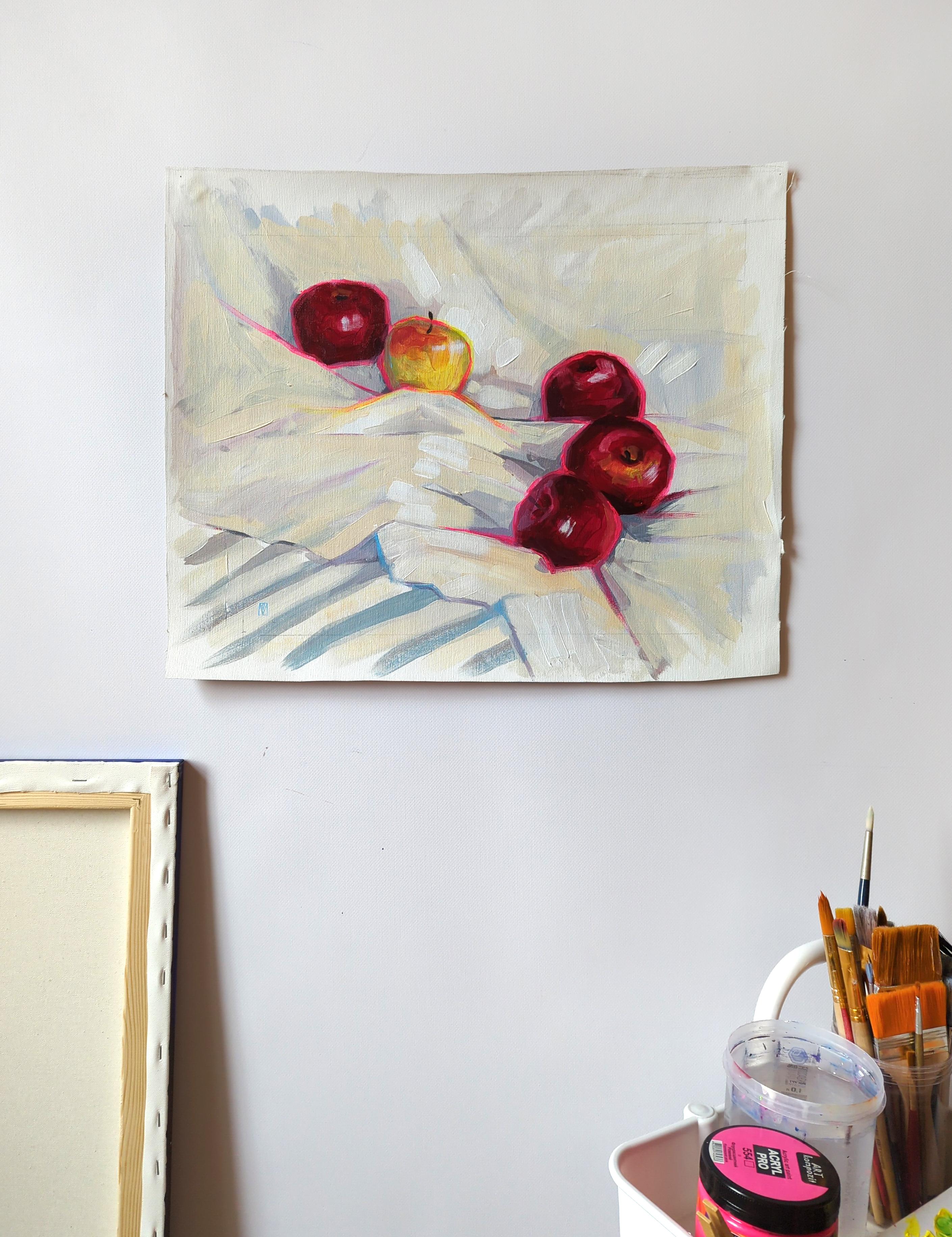 Las manzanas de Blancanieves - Painting de Olha Vlasova