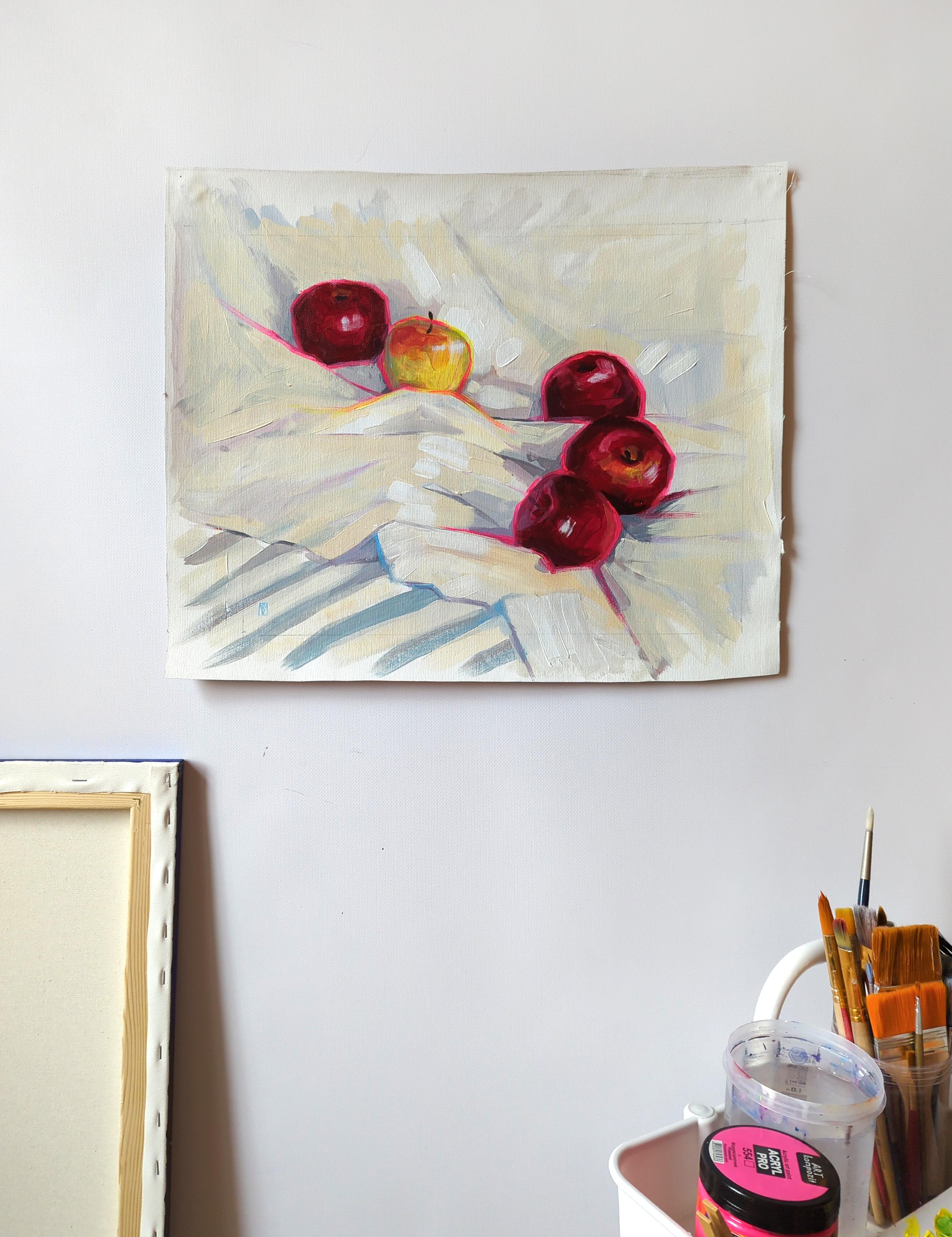 Snow White's apples - Painting by Olha Vlasova