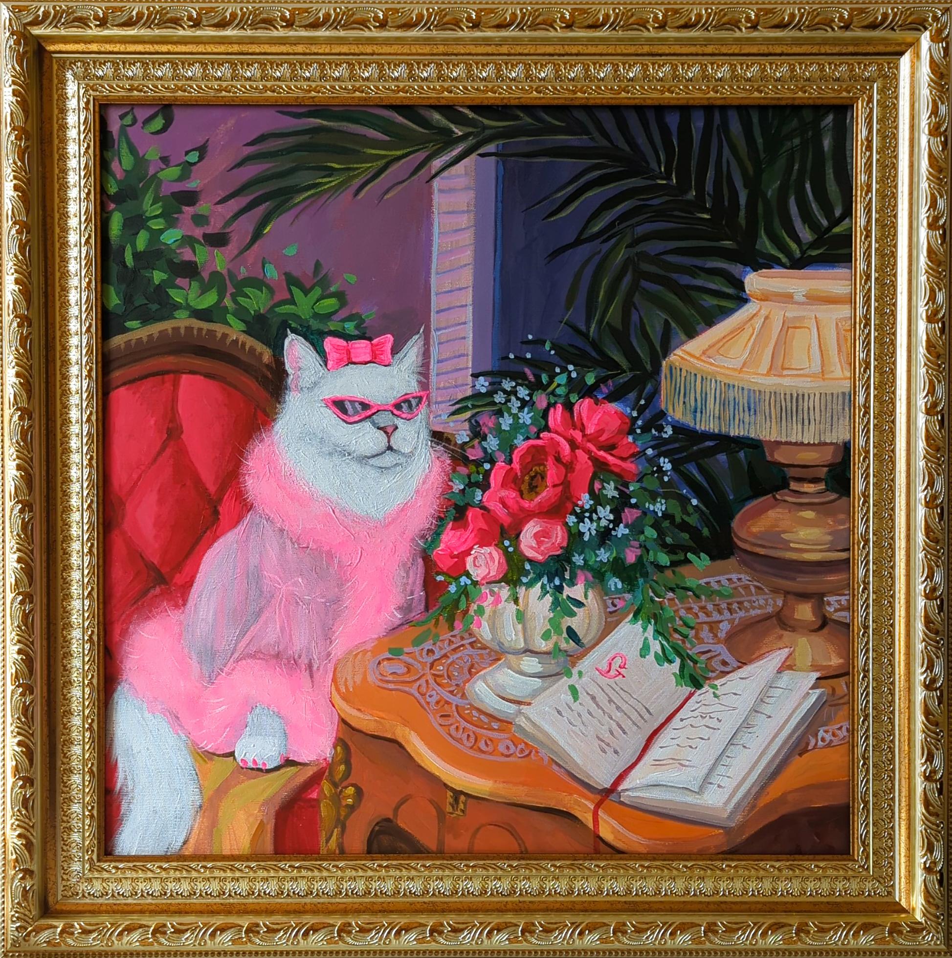Interior Painting de Olha Vlasova - La Reina, serie Vacaciones en la Isla Feliz