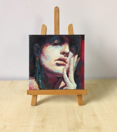 Woman`s head etude