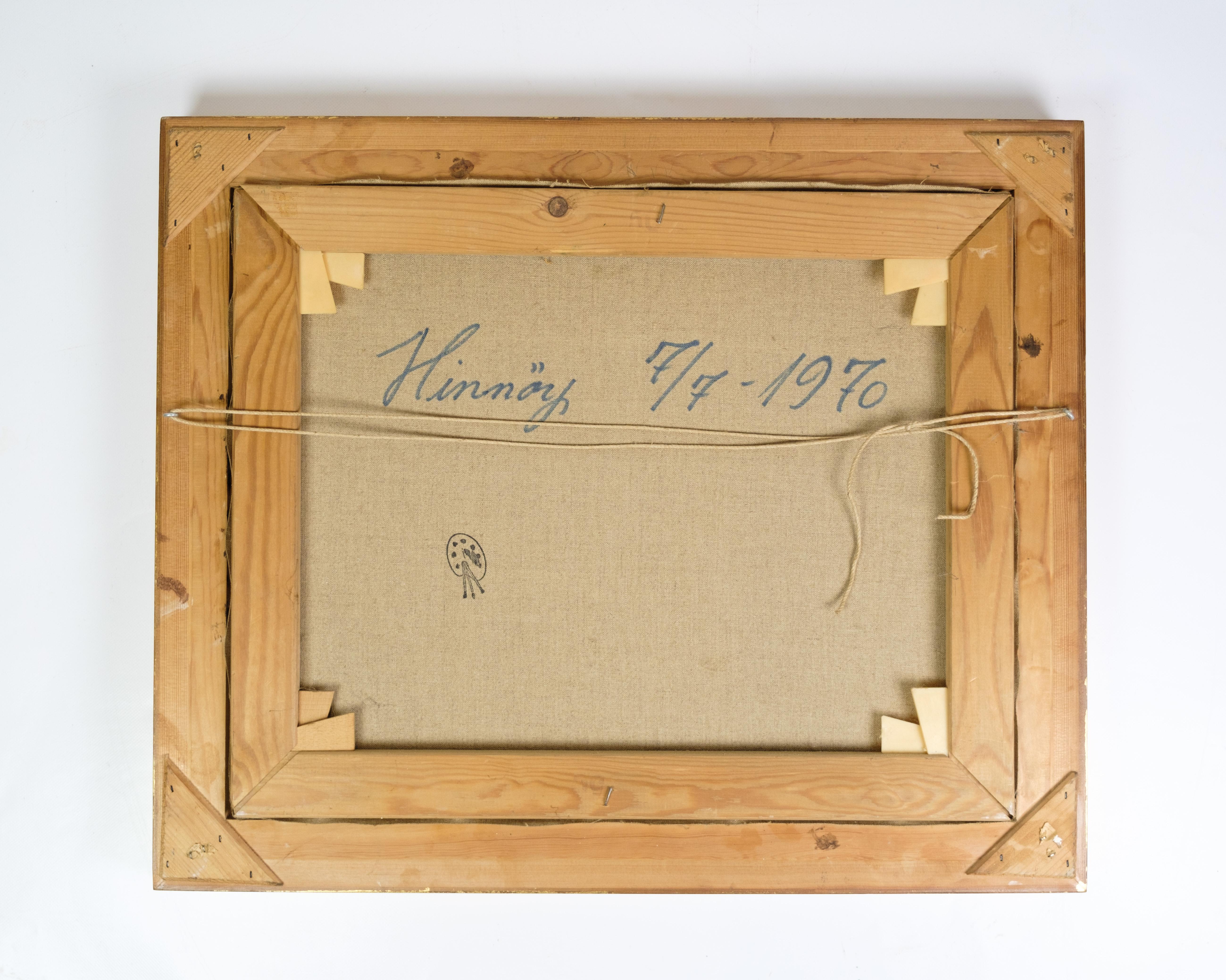 Toile Peinture Oli réalisée sur toile avec cadre doré signé par P. Svarter des années 1970 en vente