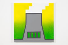 Nucléaire Contemporary Painting on Canvas, Acrylic and Enamel, 2010+