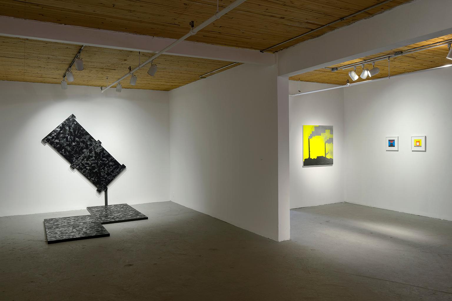 Spill Oil Spill ( triptyque) - Painting de Oli Sorenson