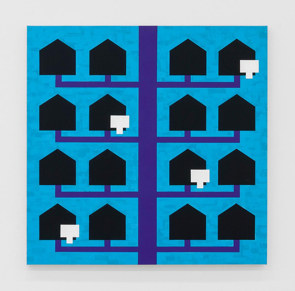 Oli Sorenson Figurative Painting - Property Ladder