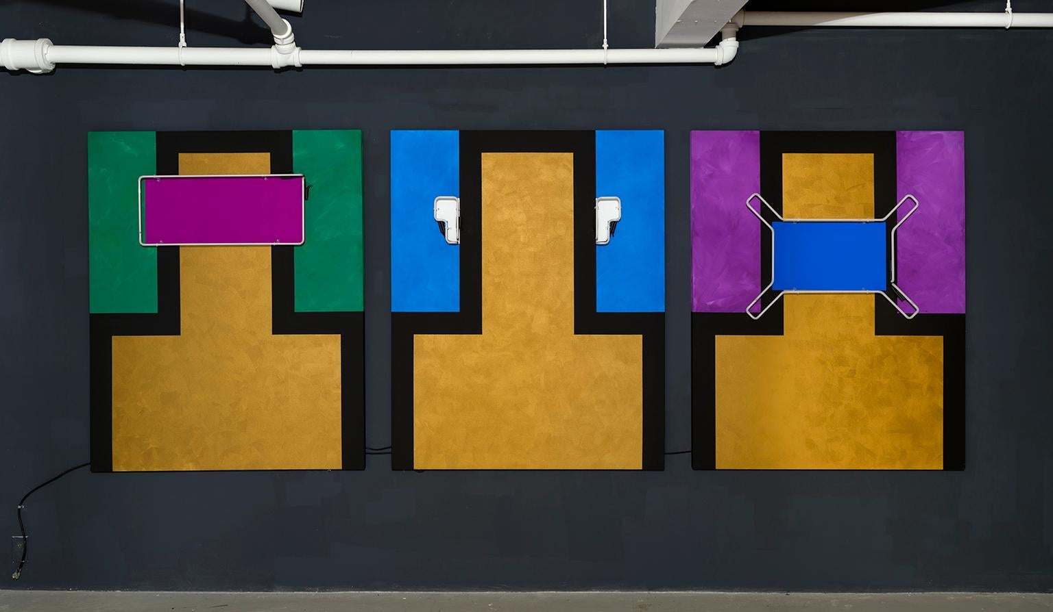 Tres Monkees (tríptico) - Painting de Oli Sorenson