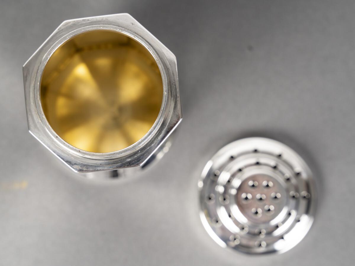 Olier & Caron...Shakers in argento Sterling Periodo ARTDECO 1930 in vendita 4