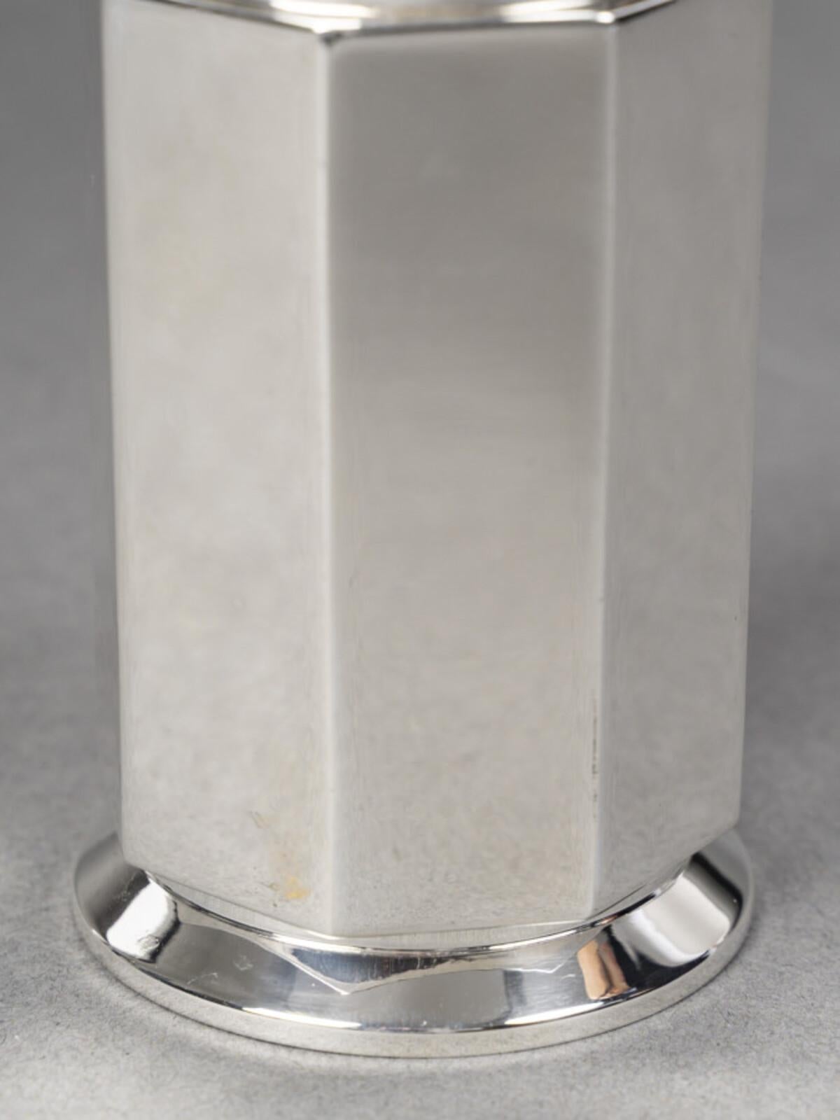 Argento 925 Olier & Caron...Shakers in argento Sterling Periodo ARTDECO 1930 in vendita