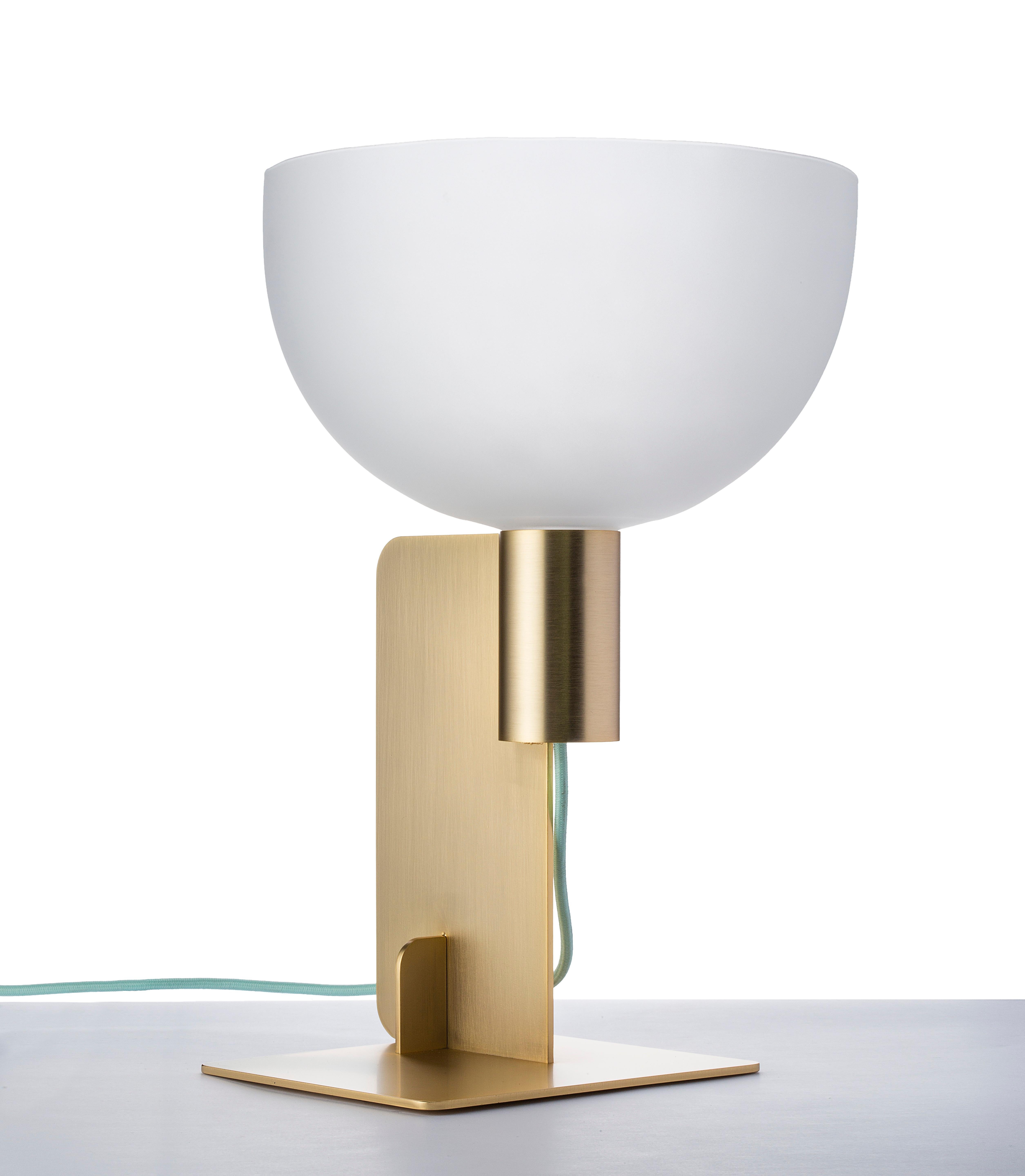 Olimpia Lamp by Secondome Edizioni
Limited Edition Of 90 pieces + 3 A.P.
Designer: ZAVEN.
Dimensions: D 28 x W 28 x H 45 cm.
Materials: Hand-blown glass and brass.
Collection / Production: Secondome. 

The lamp OLIMPIA by ZAVEN is a 3D collage, made
