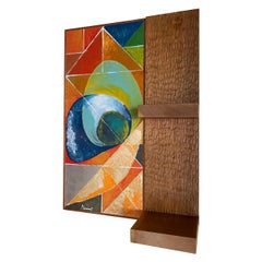 Olimpia Wall Panel with Shelf Limited Edition by Mascia Meccani
