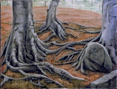 Pintura al temple surrealista de Olin Dows.