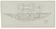 2004 Olin Stephens 'Dorade: Accommodations Plan, 1936' Screen-print