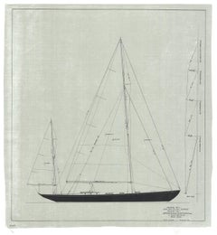 2004 Olin Stephens 'Dorade: Sail Plan, 1936' Limited Edition Hand Signed
