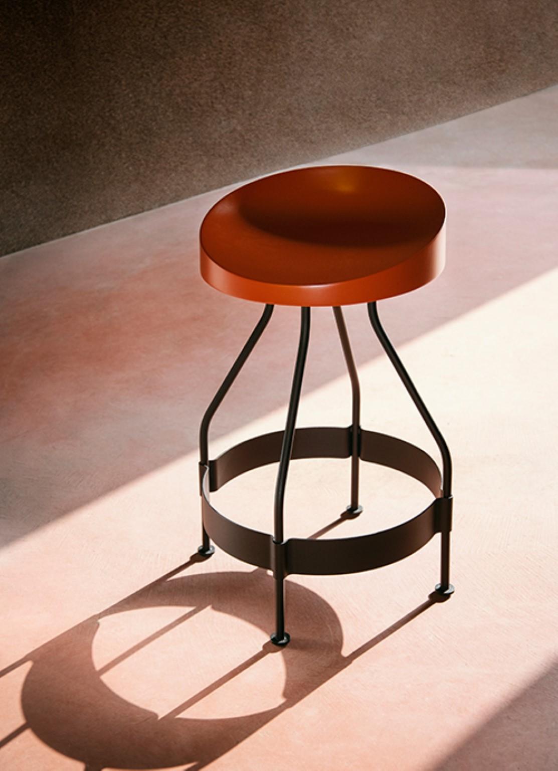 Steel Olindias Outdoor Tabouret by Luca Nichetto For Sale