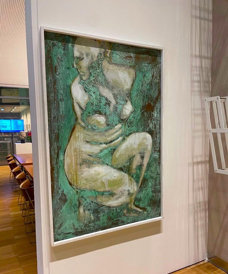 Óleo sobre cobre oxidado 