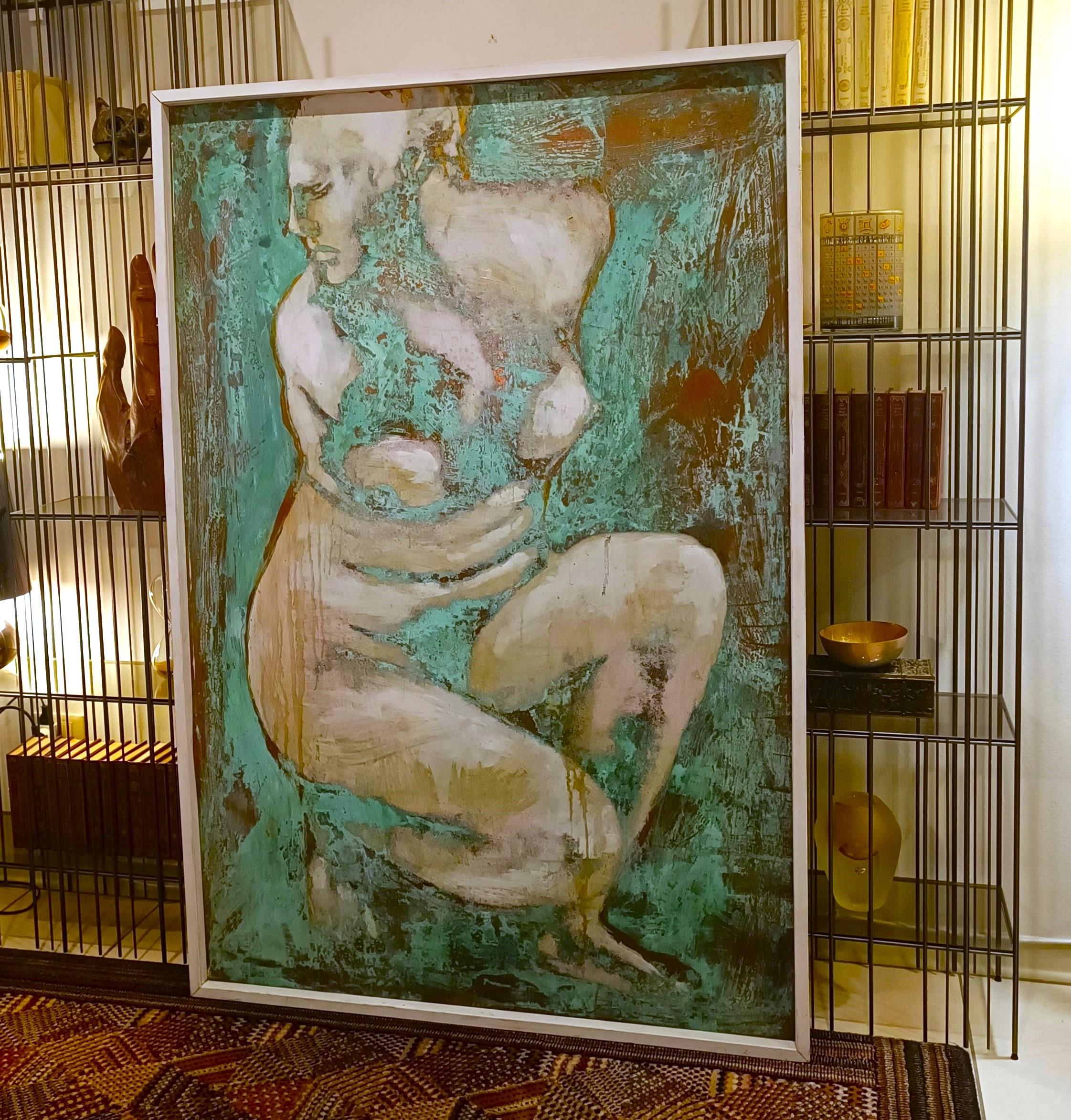 Óleo sobre cobre oxidado 