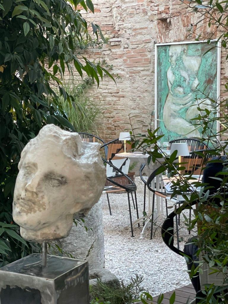 Olio su rame ossidato Venere al bagno opera di Alessandro La Motta im Angebot 8