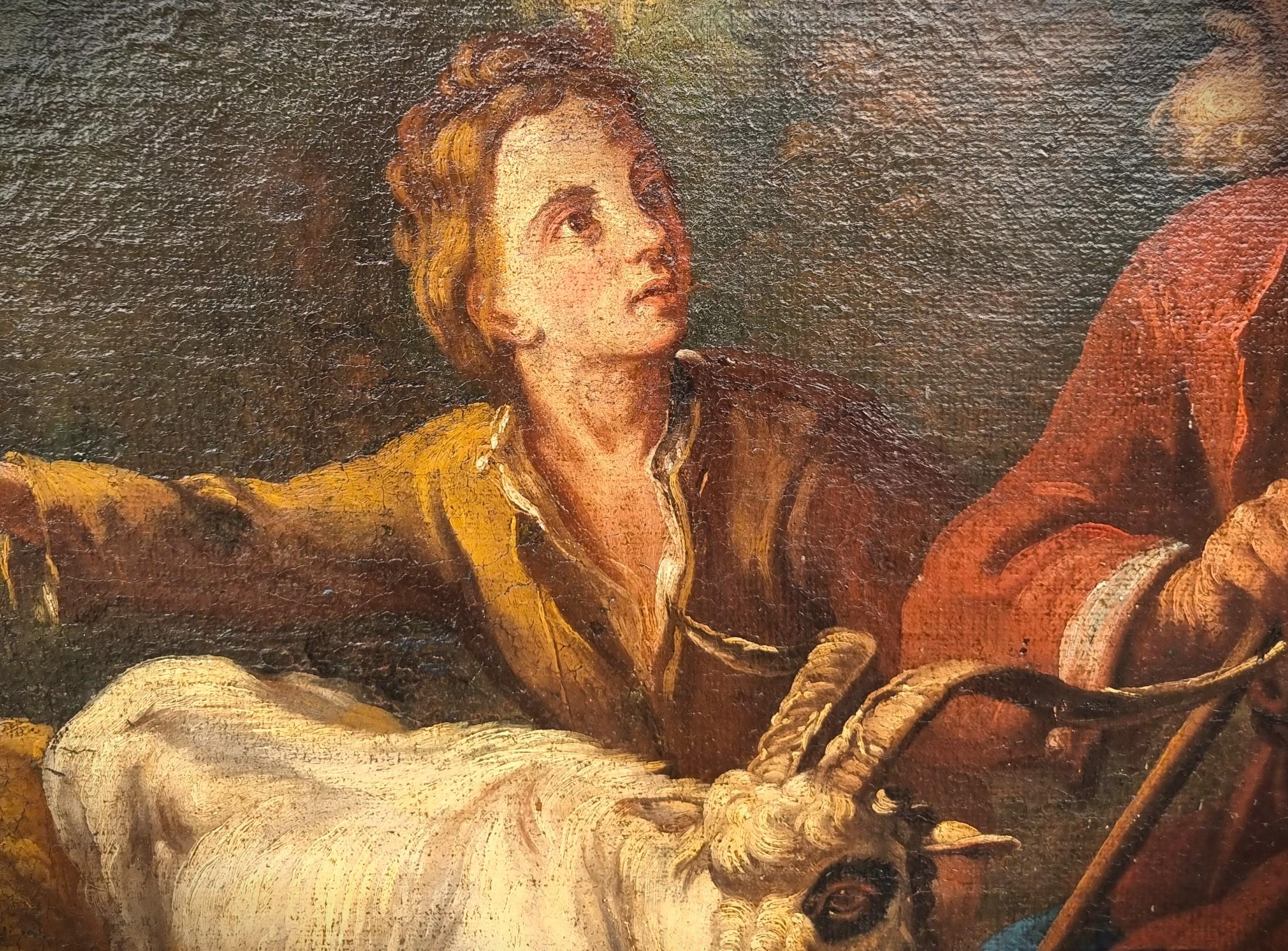 Öl auf Leinwand Ende des 17. Jahrhunderts Flucht aus Ägypten von Philipp Peter Roos 1657-1706 (18th Century and Earlier) im Angebot