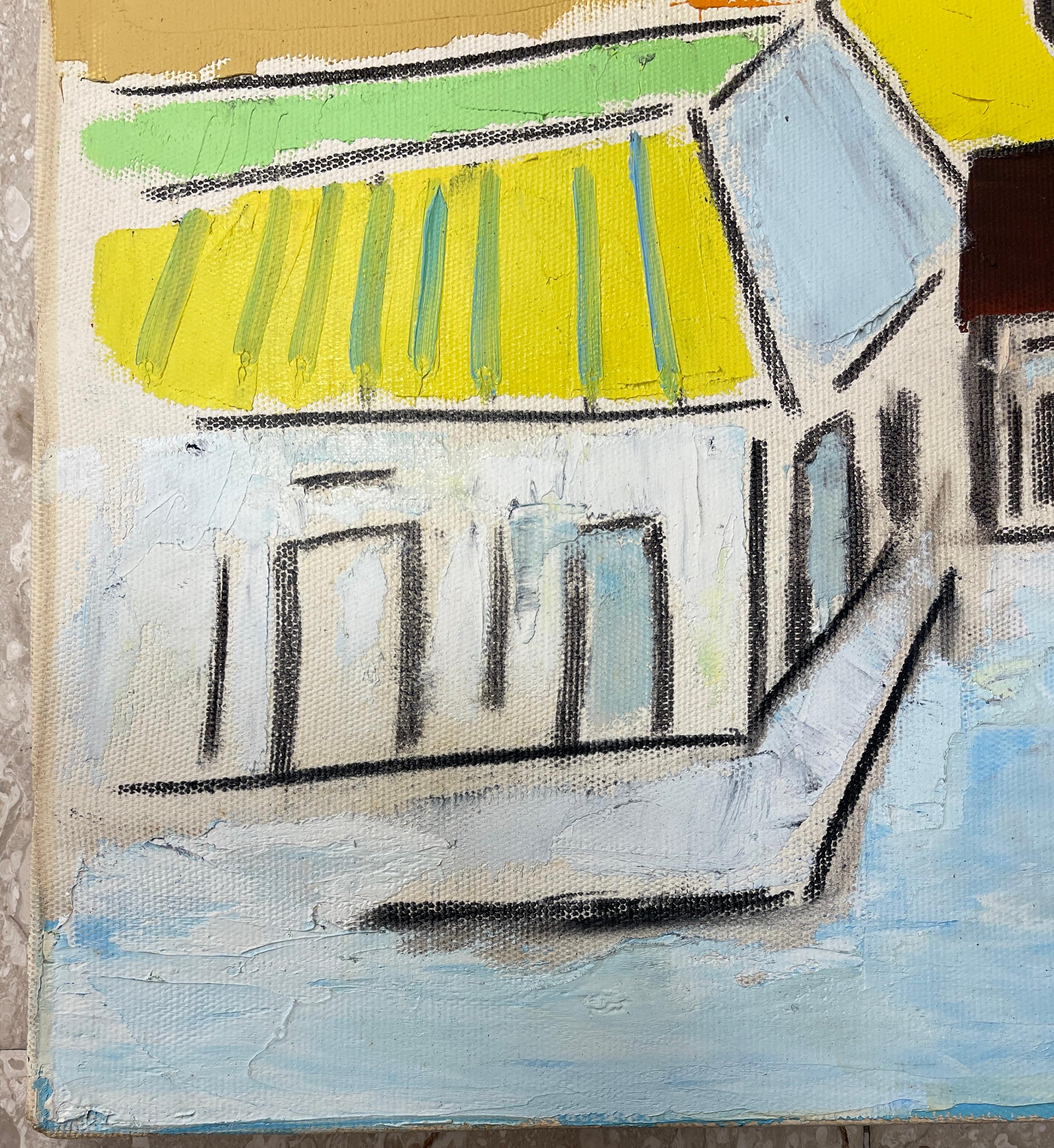 italien Huile sur toile 