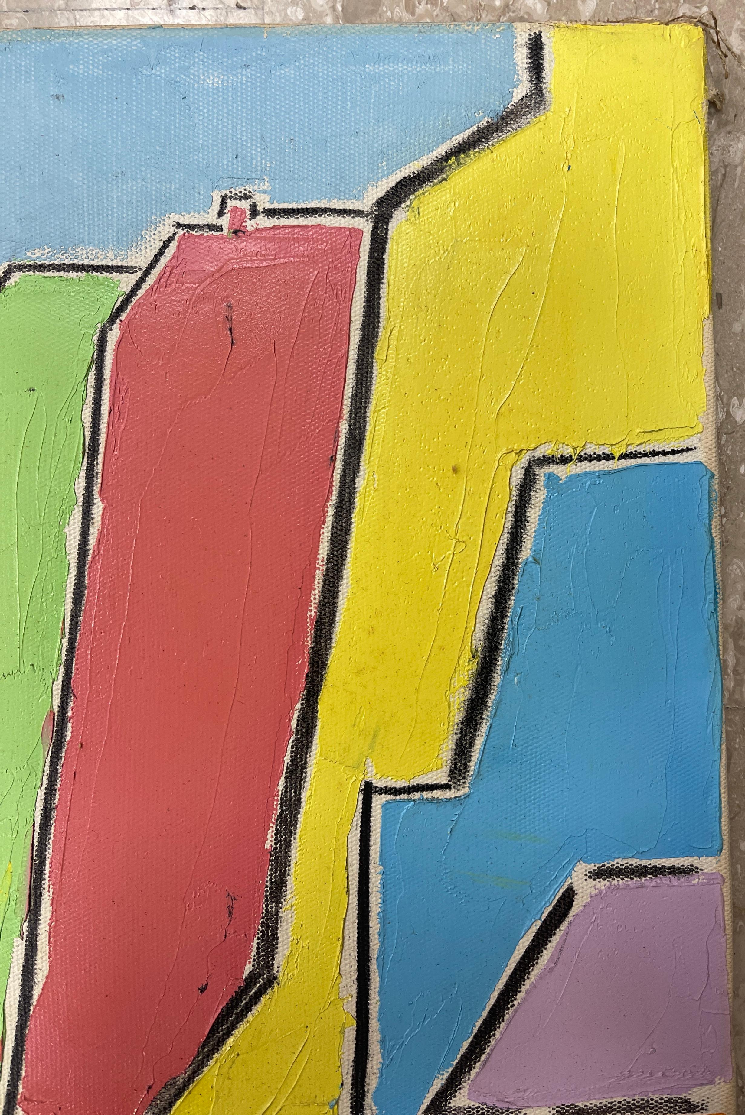 Milieu du XXe siècle Huile sur toile 