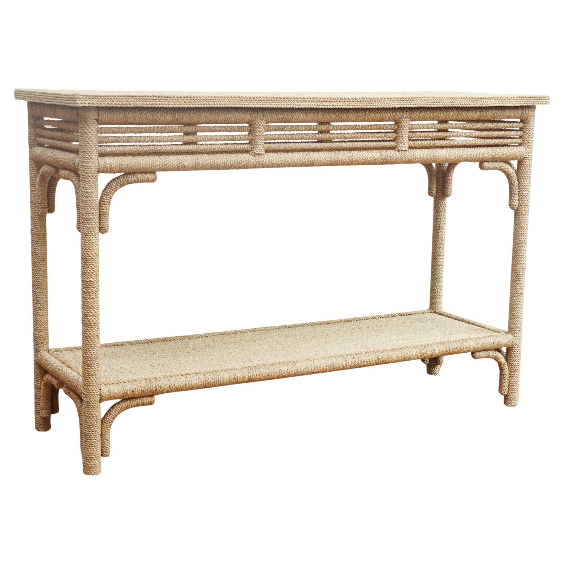 Olisa Rope Console Table For Sale