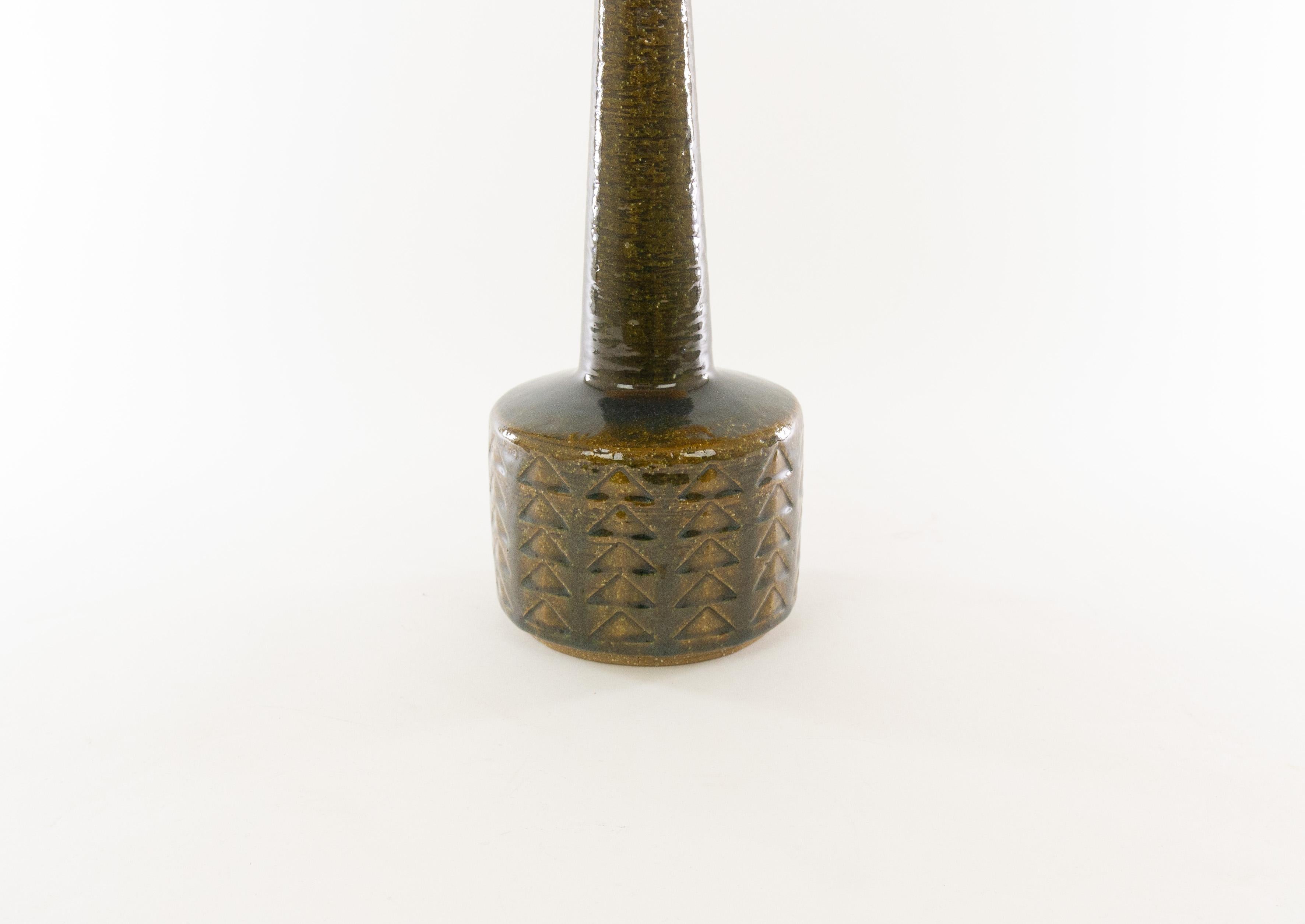 Danish Olive and Amber DL/35 Table Lamp by Linnemann-Schmidt for Palshus, 1960s For Sale