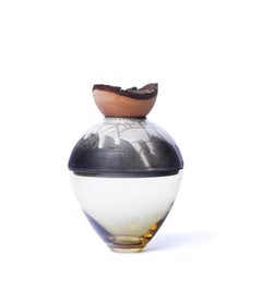 Olive and Grey Butterfly Stacking Vessel, Pia Wüstenberg