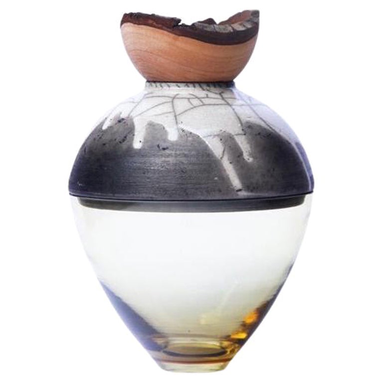 Recipiente apilable Mariposa Oliva y Gris, Pia Wüstenberg