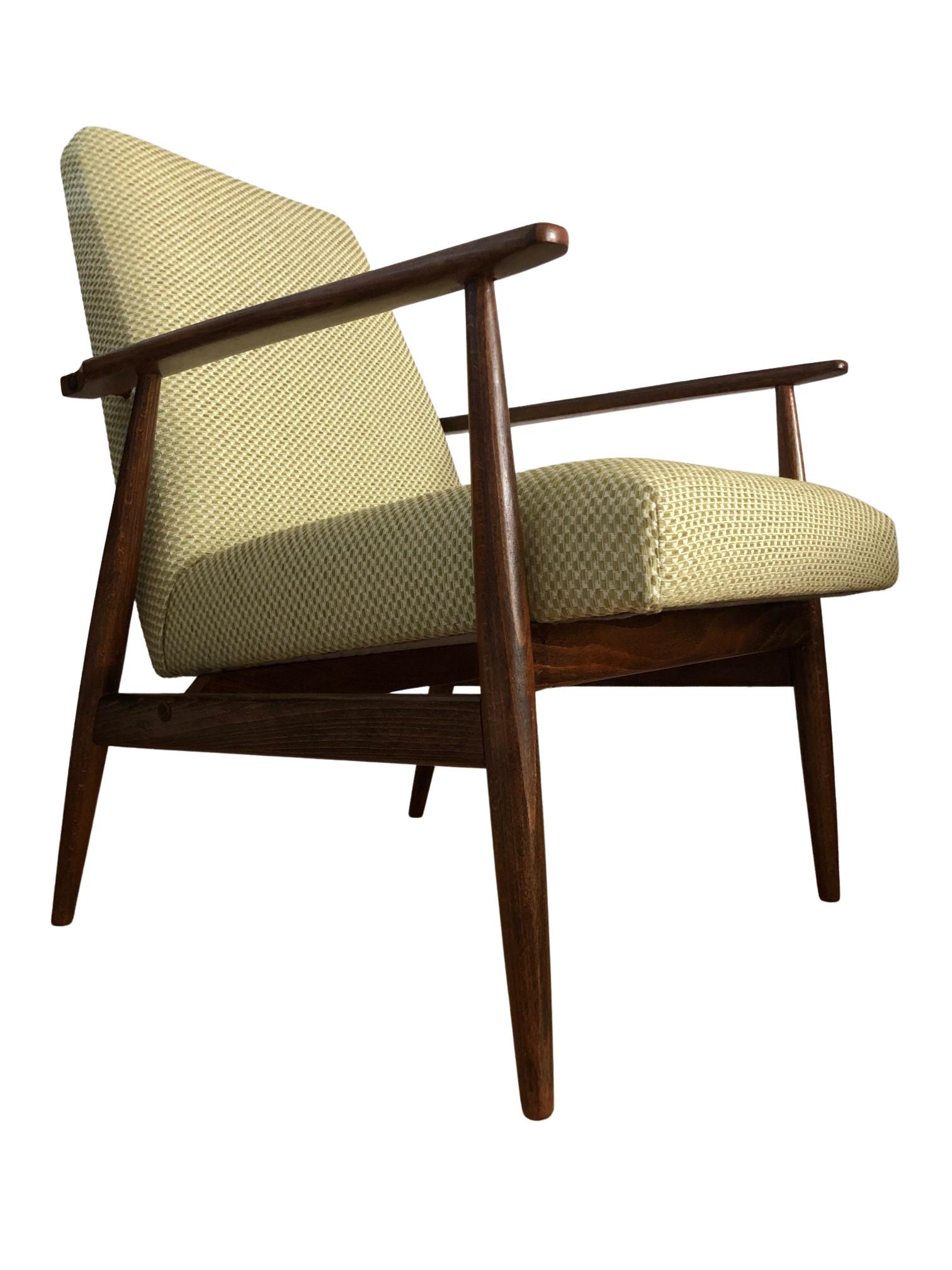 Olive Armchair by Henryk Lis, Europe, 1960s For Sale 3