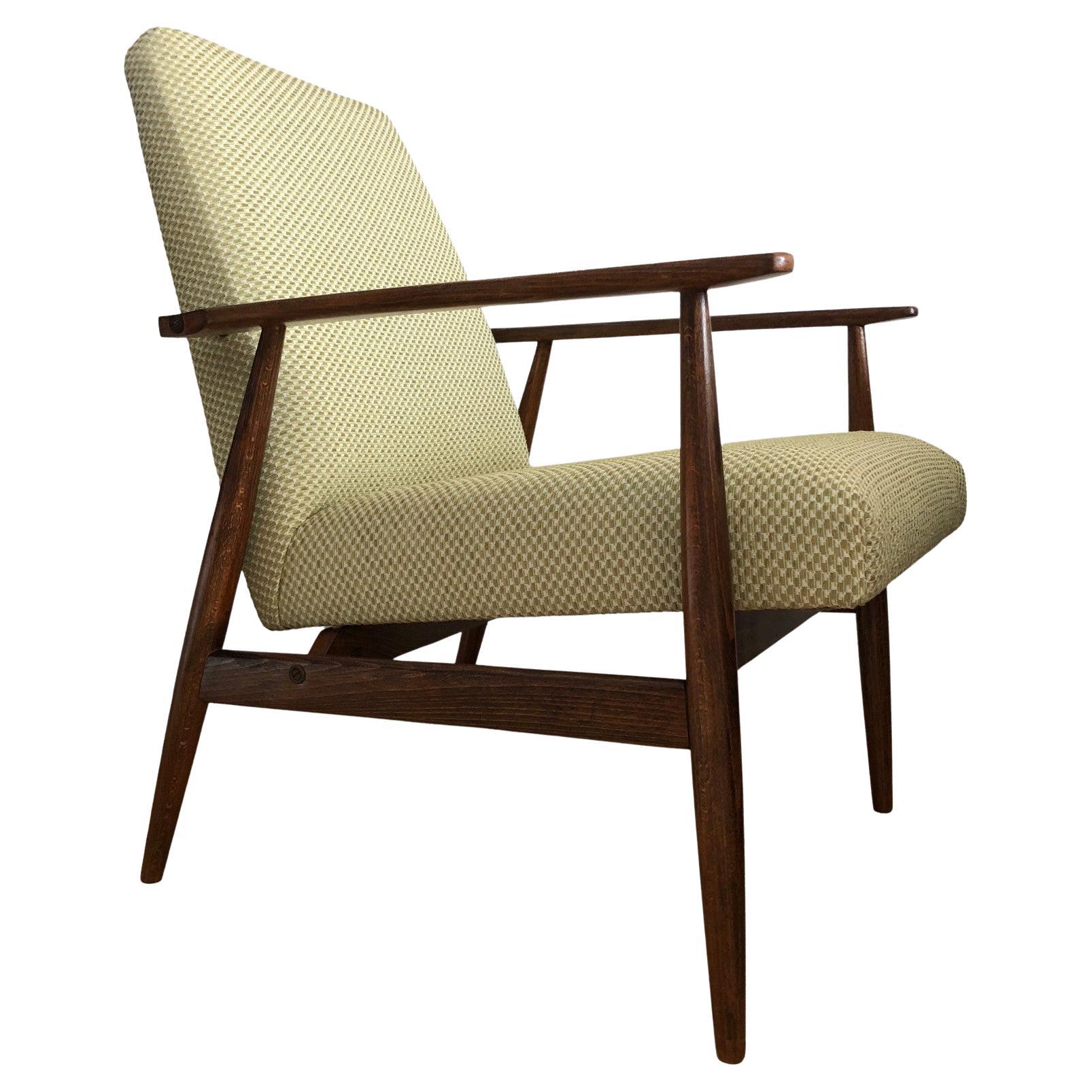 Olive Armchair by Henryk Lis, Europe, 1960s For Sale