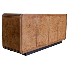 Olive Ash Burlwood Credenza by Henredon, Scene Two