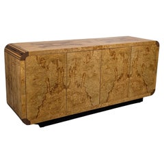 Olive Ash Burlwood Credenza by Henredon, Scene Two