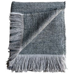 Olive Belgian Linen and Cotton Throw