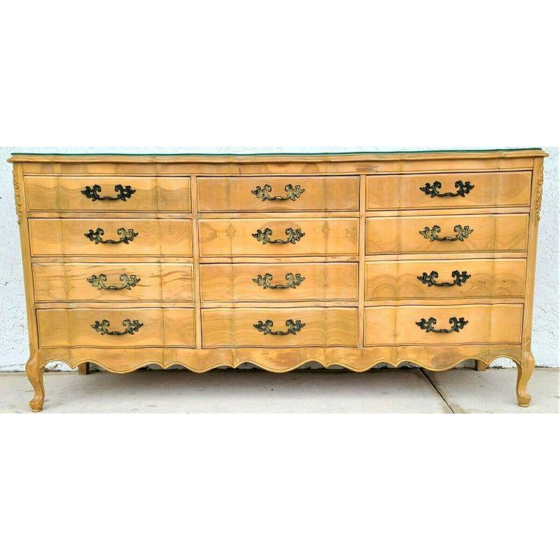 dresser with glass top